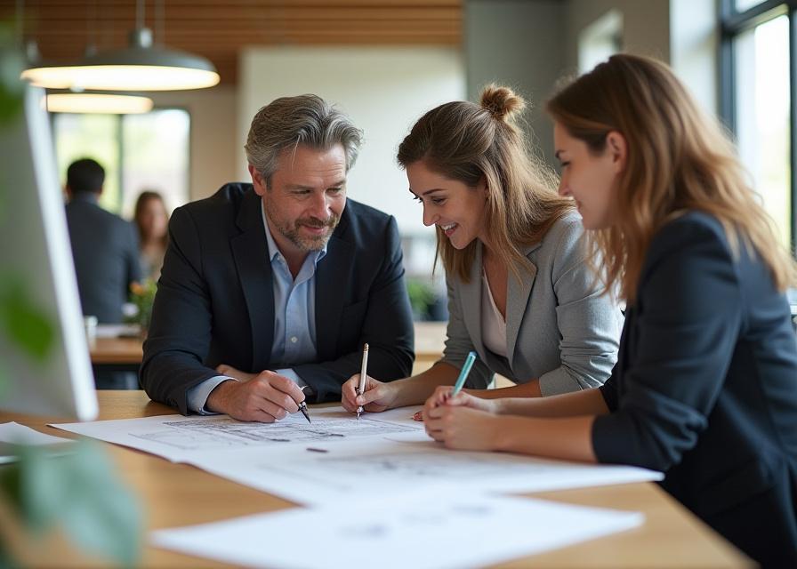 Quokka Quarters architecture team collaborating on sustainable design project