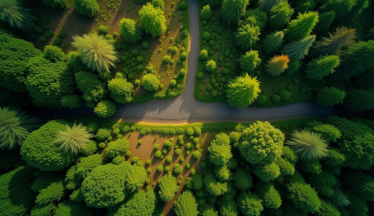 Wildlife corridor design showing ecological connectivity and habitat linkage for native species